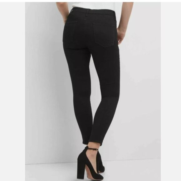 GAP Mid Rise Sculpt Stretch True Skinny Jeans Stay Black 27/4 SHORT RT$99 NWT - Picture 5 of 11